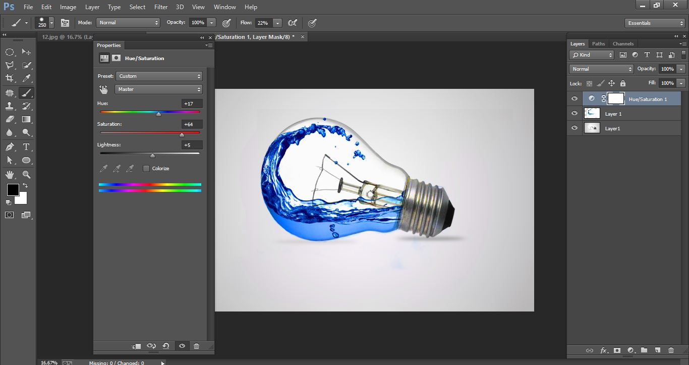 How to create Water Photo manipulation Bulbin Photoshop 