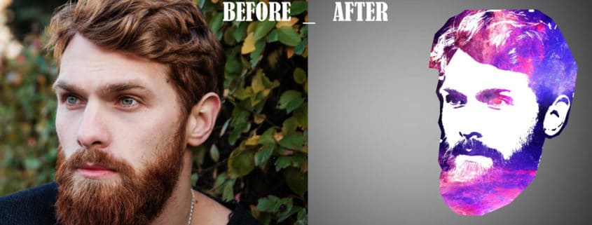 How to create Galaxy Logo Design from Face in Photoshop