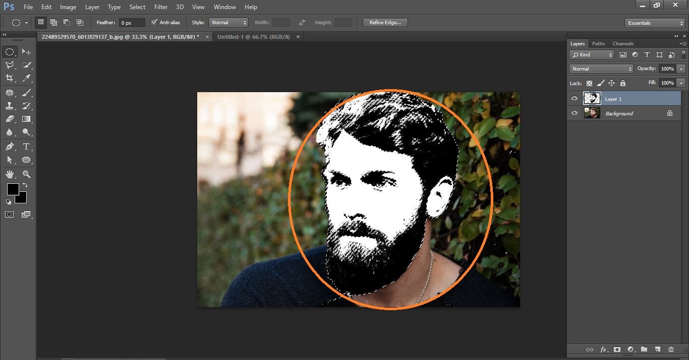 How to create Galaxy Logo Design from Face in Photoshop 