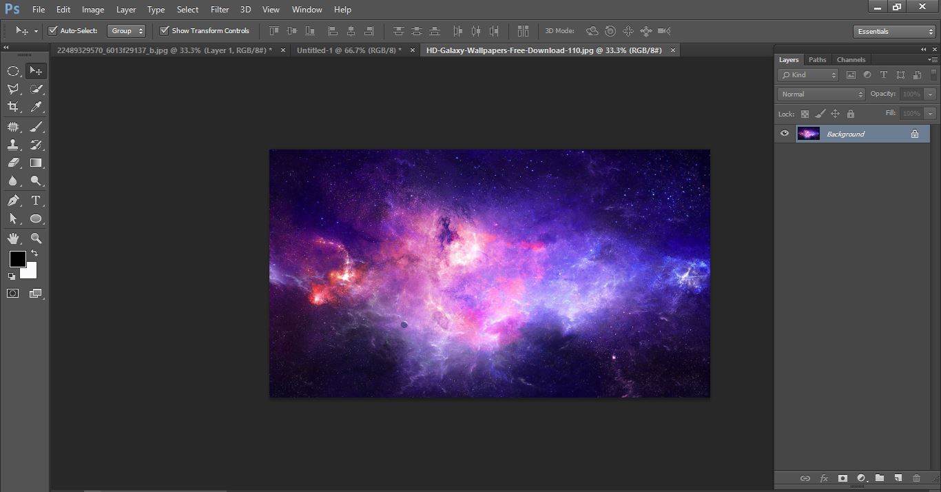 How to create Galaxy Logo Design from Face in Photoshop 
