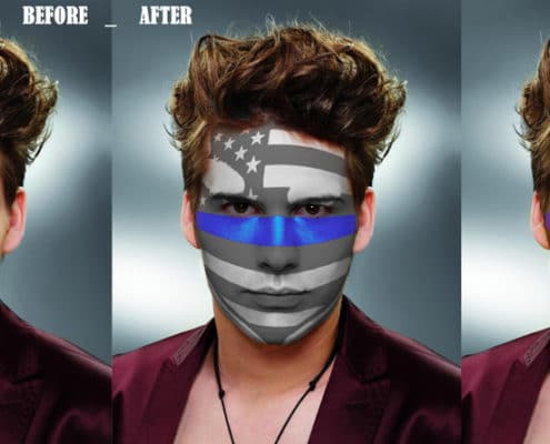How to create Paint Graphics onto a Face in Photoshop