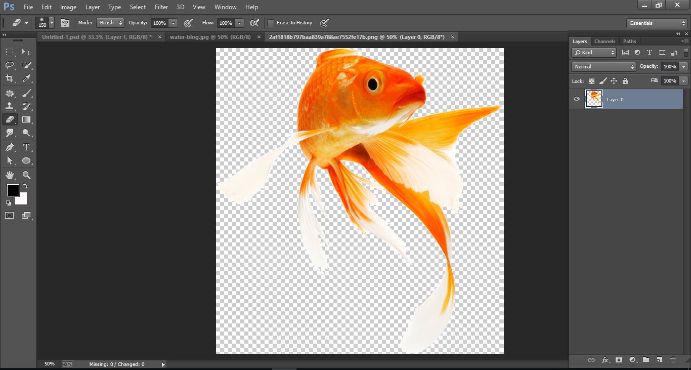 How to create water orange fruit and fish manipulation – in Photoshop