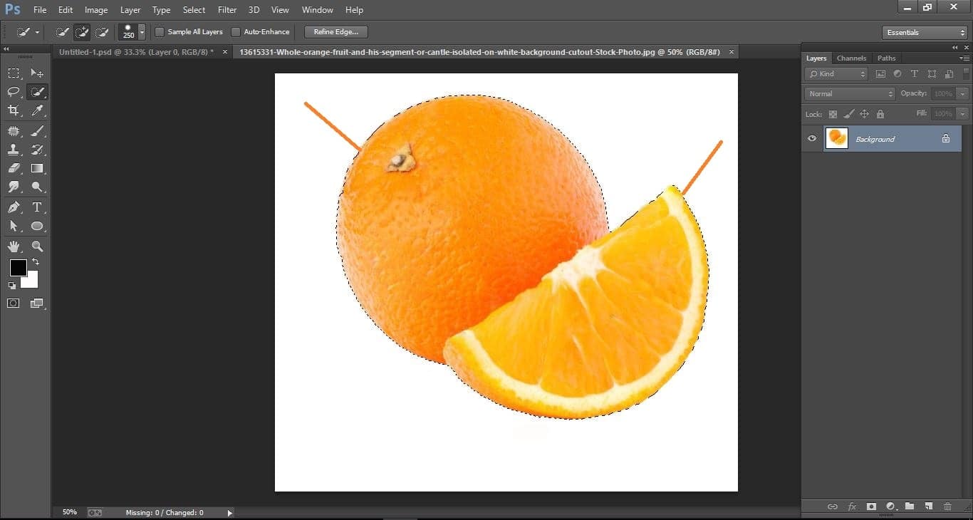 How to create water orange fruit and fish manipulation – in Photoshop