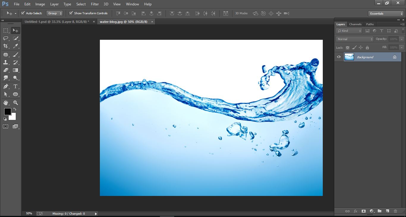 How to create water orange fruit and fish manipulation – in Photoshop