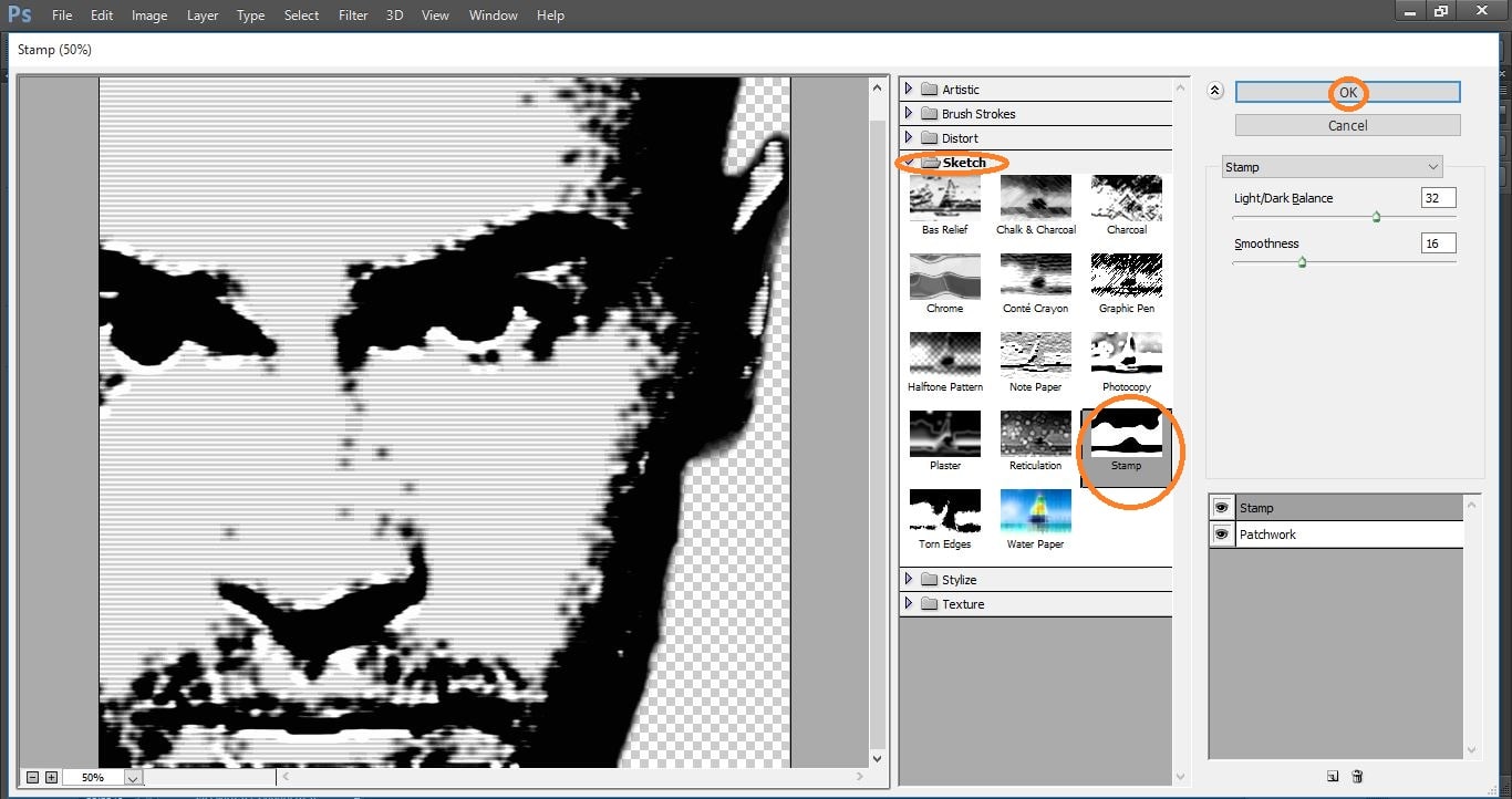 How to Pop Art Stamp Effect- in Photoshop manipulation