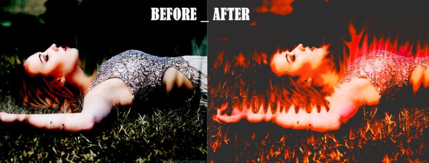 How to create Burning effect on a Photo in adobe Photoshop