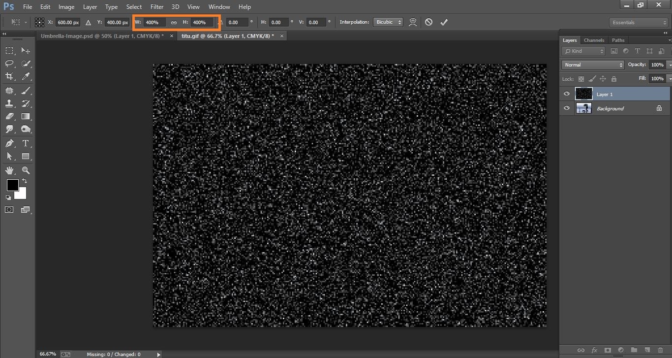 rain effect in Photoshop