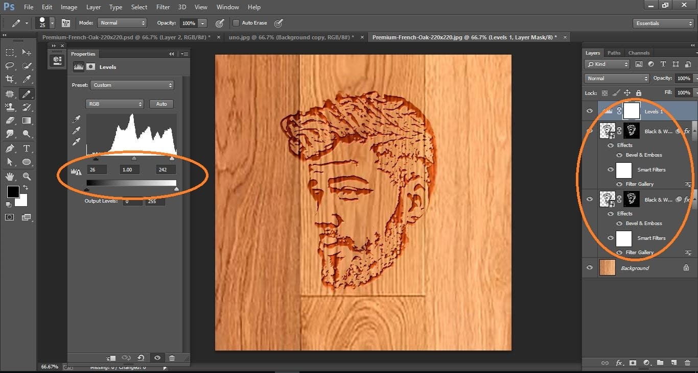 How to create Quickly Transform a Photo into a Woodcut- in Photoshop manipulation