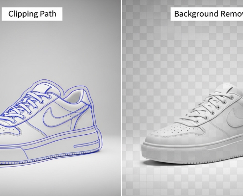 clipping path vs background removal with EC